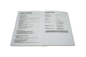 Instruction Manual Printing FRESH detail